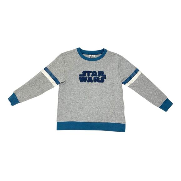 Janie and Jack x Star Wars Striped Sleeve Sweatshirt Size 5 - Picture 1 of 5